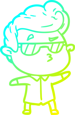 Bir insan tarafından çizilmiş karikatür karikatürü.