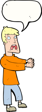 Bir insan tarafından çizilmiş el çizimi karikatür