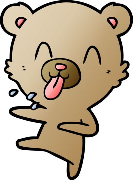 Bir insan tarafından çizilmiş bir çizgi film karakteri.