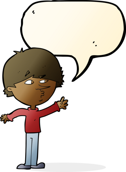 Bir insan tarafından çizilen konuşma baloncuğuyla ulaşan endişeli bir adam.