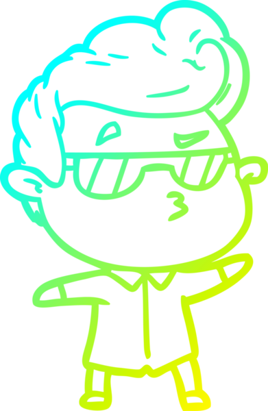 Bir insan tarafından çizilmiş karikatür karikatürü.