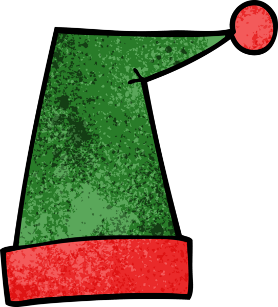 Bir insan tarafından çizilmiş bir elf şapkası.