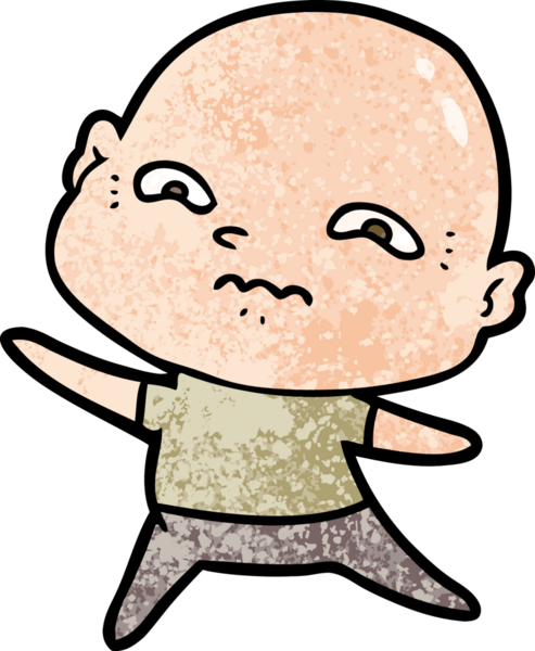 bir insan tarafından çizilmiş sinirli bir adam.