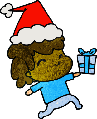 Bir insan tarafından çizilmiş Kawai çocuğunun el çizimi karikatürü.