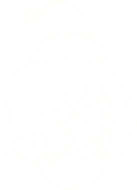 Bir insan tarafından çizilmiş Noel Ruhu Tebeşiri