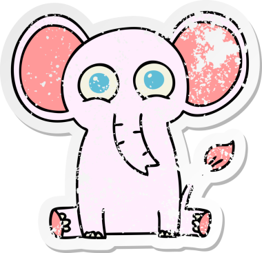 Bir insan tarafından çizilmiş garip bir el çiziminin sıkıntılı çıkartması.