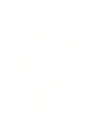 Bir insan tarafından çizilen Cool Pizza Tebeşiri