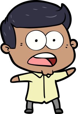 Bir insan tarafından çizilmiş bir karikatür.