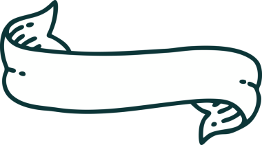 Bir insan tarafından çizilmiş bir pankartın ikonik dövme şekli