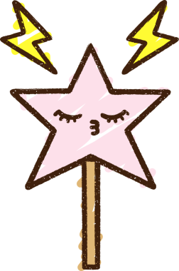 Bir insan tarafından çizilen sihirli değnek tebeşiri