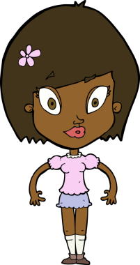 Bir insan tarafından çizilmiş güzel bir kadın.