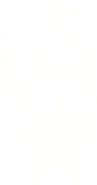 Bir insan tarafından çizilen Noel Adam Tebeşiri