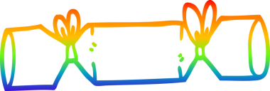 gökkuşağı gradyan çizgi çizimi bir insan tarafından çizilmiş kraker