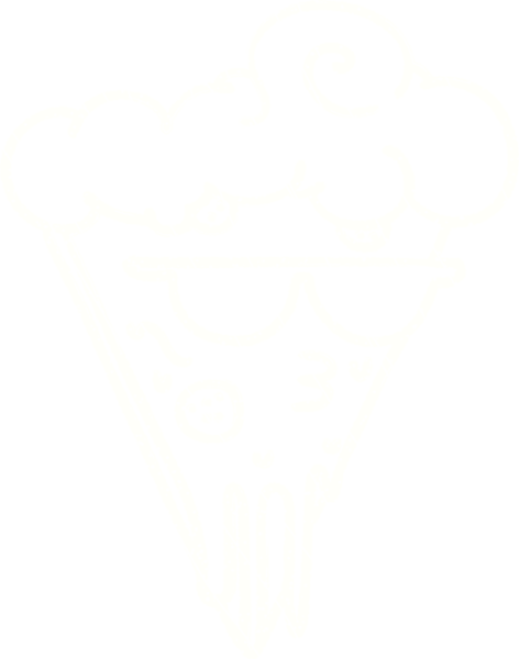 Bir insan tarafından çizilen Cool Pizza Tebeşiri