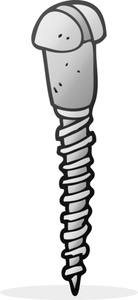 Bir insan tarafından çizilmiş serbest çizim karikatür vida