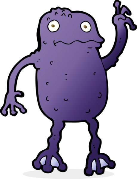 Bir insan tarafından çizilmiş zehirli bir kurbağa.