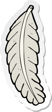 Bir insan tarafından çizilmiş bir karikatür tüyünün çıkartması.