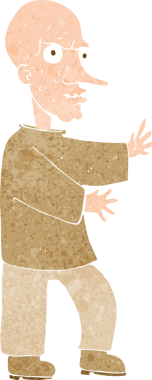 Bir insan tarafından çizilmiş bir karikatür.