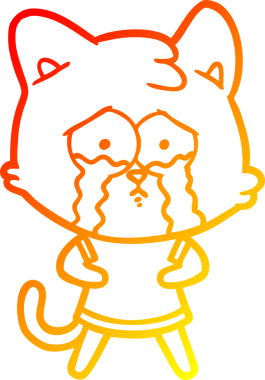 Bir insan tarafından çizilmiş, ağlayan bir karikatür çizimi.