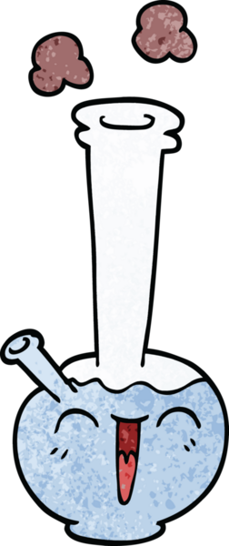 Bir insan tarafından çizilmiş karikatür nargilesi.