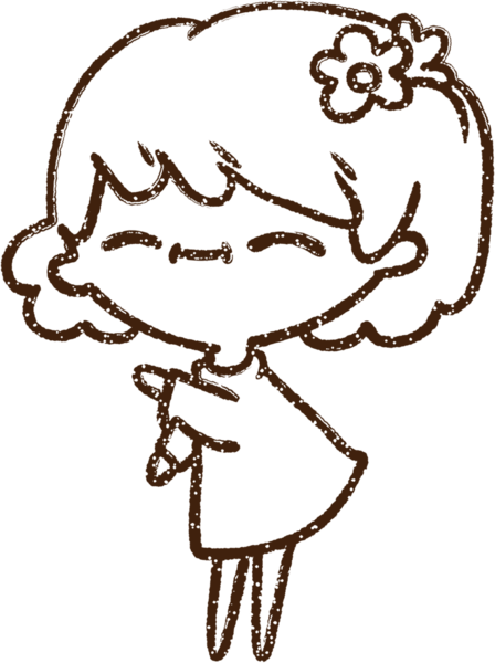 Bir insan tarafından çizilen Mutlu Kadın Kömürü