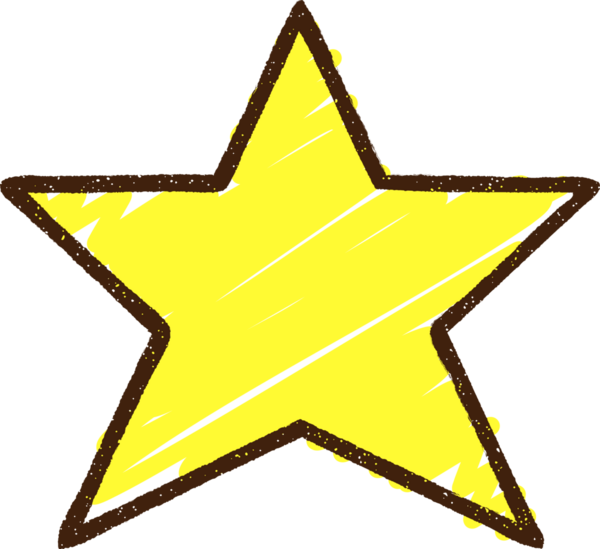 Bir insan tarafından çizilen Yıldız Tebeşiri