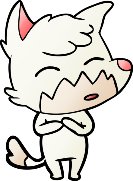 bir insan tarafından çizilmiş tilki çizgi filmi