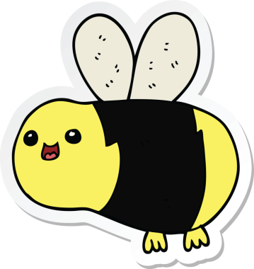 Bir insan tarafından çizilmiş çizgi film etiketi.