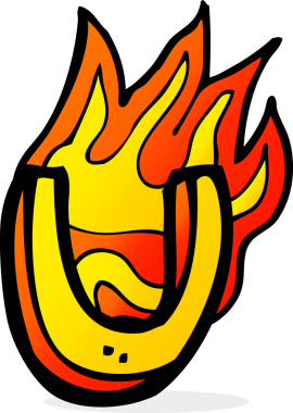 Bir insan tarafından çizilmiş yanan bir karikatür.