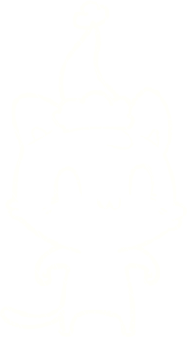 Bir insan tarafından çizilen Noel Kedisi Tebeşiri