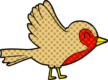 Robin çizgi filmi bir insan tarafından çizildi.