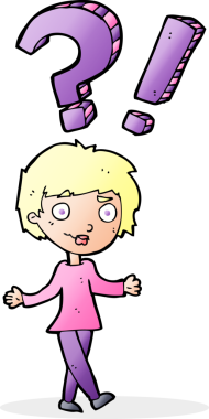 Çizgi filmdeki kadın bir insan tarafından çizilmiş sorular soruyor.