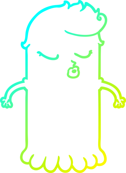 Bir insan tarafından çizilmiş bir karikatür çizimi.