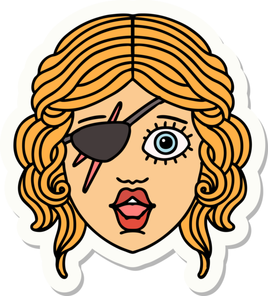 Bir insan tarafından çizilmiş düzenbaz bir karakterin çıkartması.