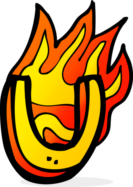 Bir insan tarafından çizilmiş yanan bir karikatür.