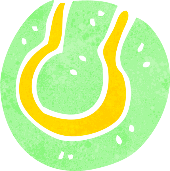 Bir insan tarafından çizilmiş çizgi film tenis topu.