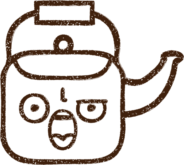 Bir insan tarafından çizilen Sıcak Çaydanlık Kömürü