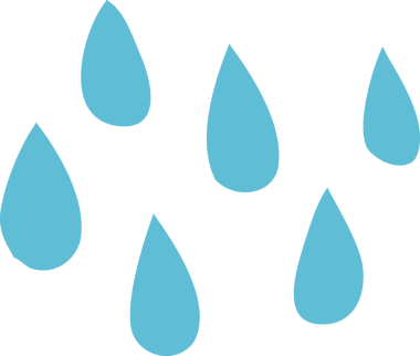 Bir insan tarafından çizilmiş karalama yağmur damlaları