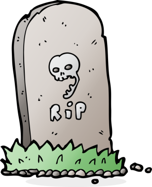 bir insan tarafından çizilmiş ürkütücü bir mezar.