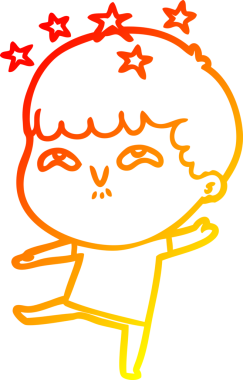 İnsan tarafından çizilmiş bir çizgi film karakteri.