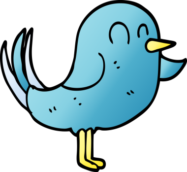 Bir insan tarafından çizilmiş karalama kuşu.