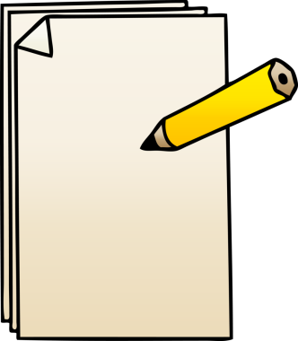 bir insan tarafından çizilmiş gölgeli kağıt ve kalem.