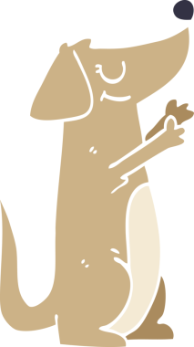 Bir insan tarafından çizilmiş karalama köpeği.