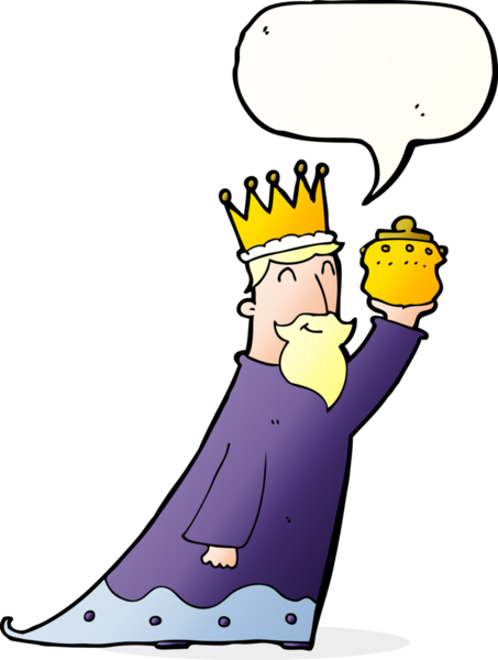 Bir insan tarafından çizilmiş üç bilge adamdan biri.