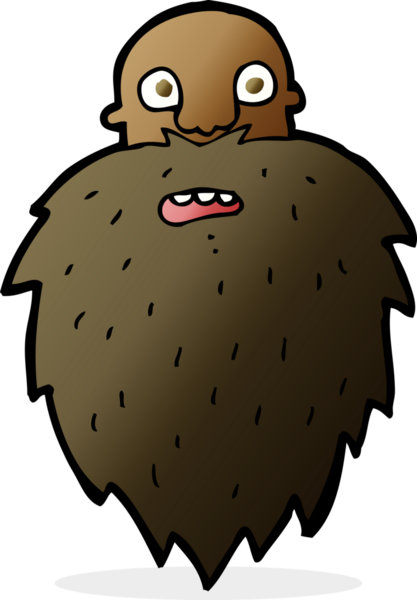 Bir insan tarafından çizilmiş sakallı bir adam.