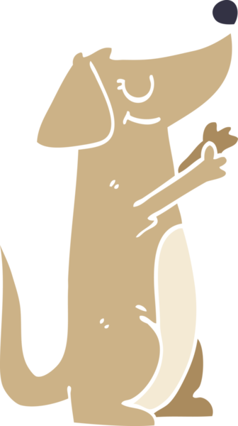 Bir insan tarafından çizilmiş karalama köpeği.