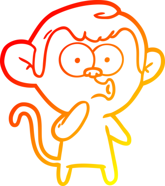 Bir insan tarafından çizilmiş sıcak çizgi çizgi çizgi çizimi.