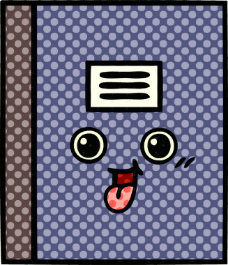 Bir insan tarafından çizilmiş çizgi roman tarzı bir defter.