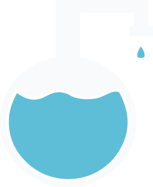 Bir insan tarafından çizilmiş bir bilim deneyinin düz renkli retro karikatürü