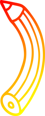 Bir insan tarafından çizilmiş karikatür renkli bir kalemin sıcak çizgi çizimi